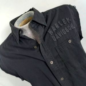 **Sold on eBay**Harley Davidson Embroidered Cutoff